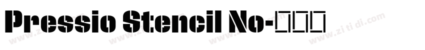Pressio Stencil No字体转换 Pressio Stencil No字体转换